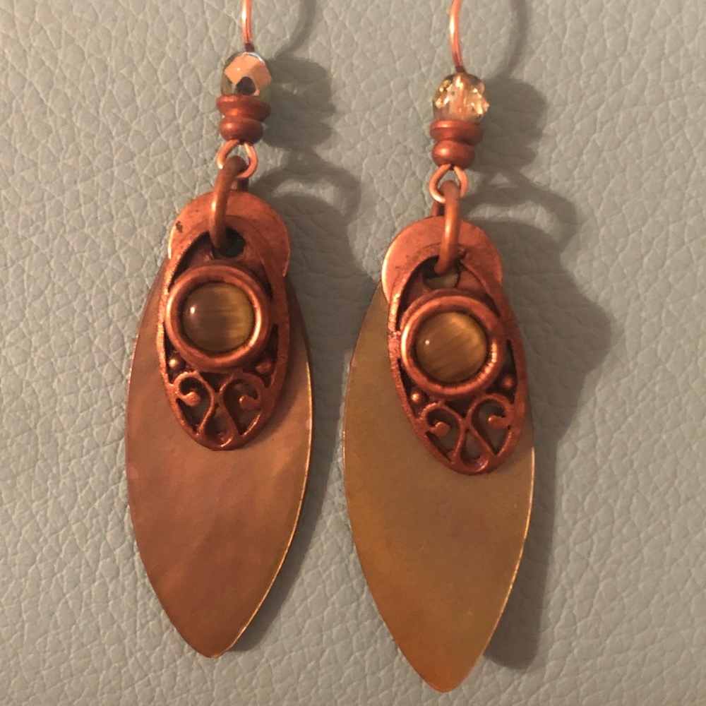 Boho Green Drop earrings